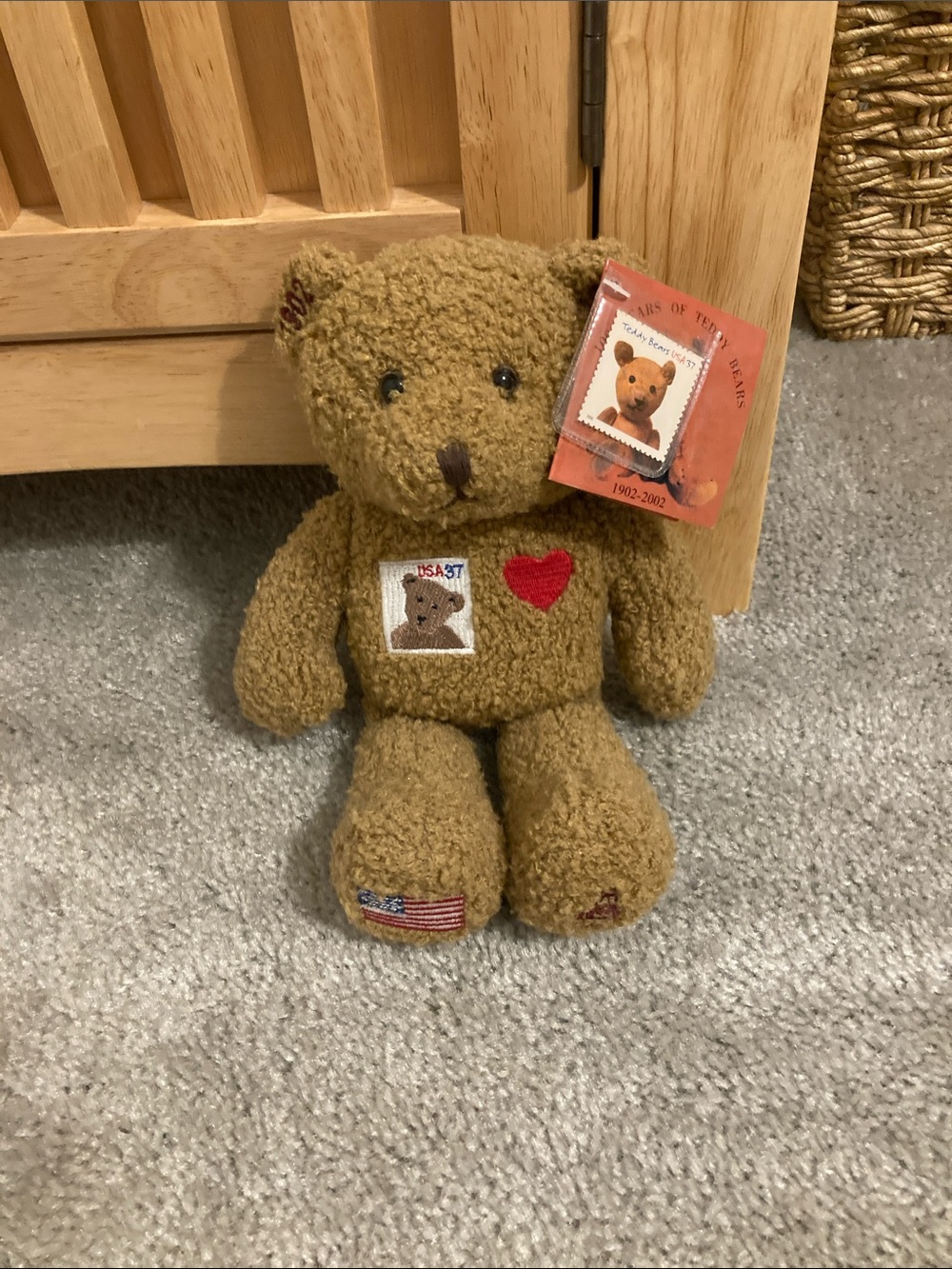 Collectible Centennial Stamp Teddy Bear